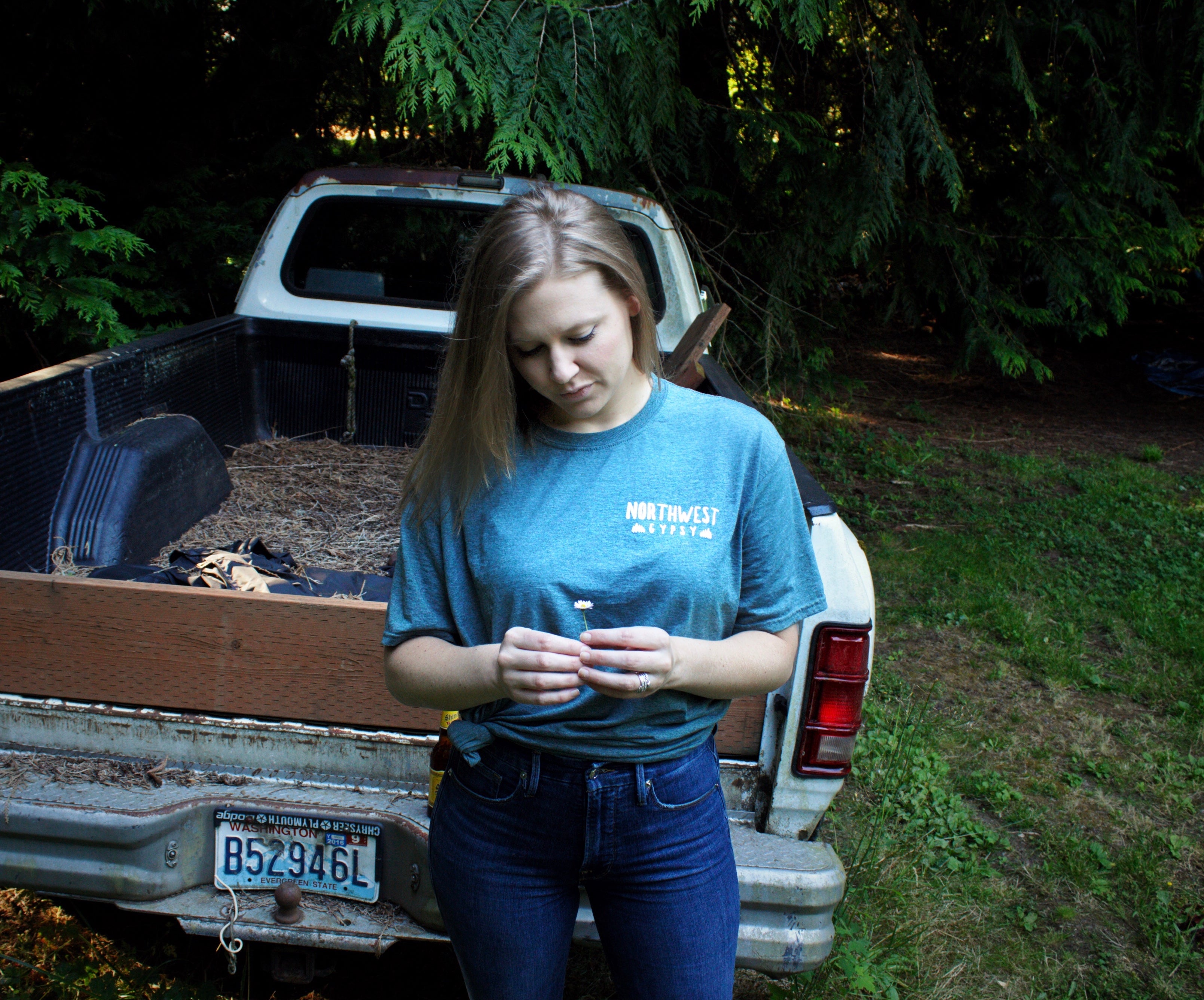 Northwest Gypsy Tee in Heather Green