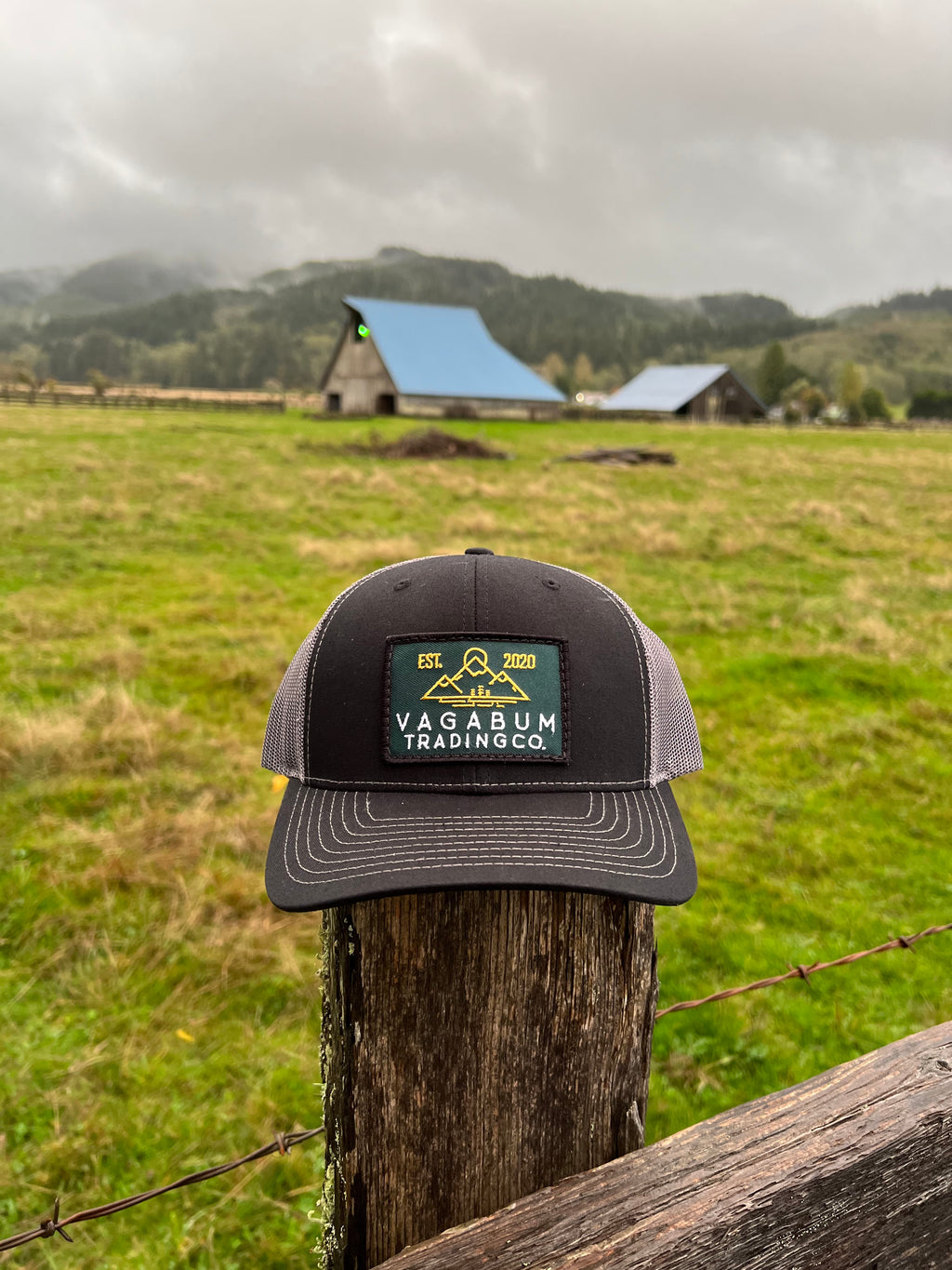 Vagabum Trading Co Green Mountain Patch Trucker Hat